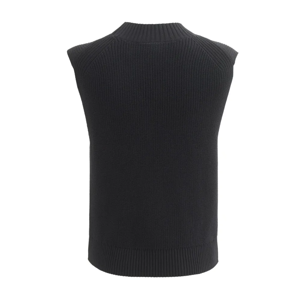 pwo_rippstrick_pullunder__1.webp People Wear Organic PWO Rippstrick Pullunder GOTS schwarz- Strick & Cardigans