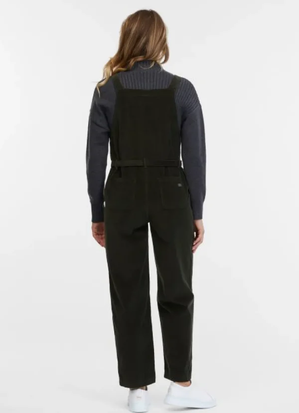 Ragwear RAZetia Corduroy Latzhose Dark Olive- Hosen