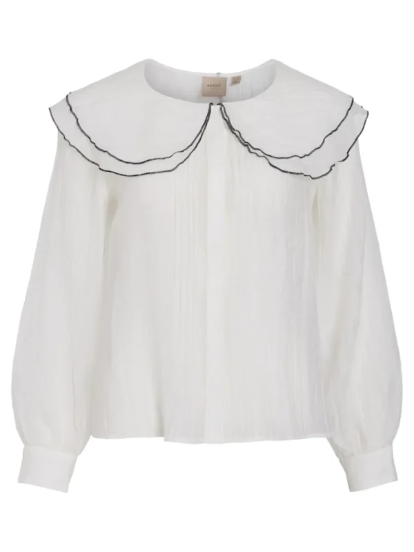 Rouge Edit ROUPolina LS Top Cloud Dancer- Shirts & Blusen