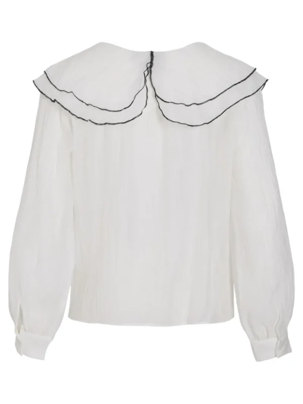 Rouge Edit ROUPolina LS Top Cloud Dancer- Shirts & Blusen