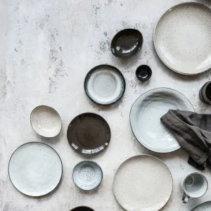 House Doctor Rustic Plate Grey/Blue- Geschirr