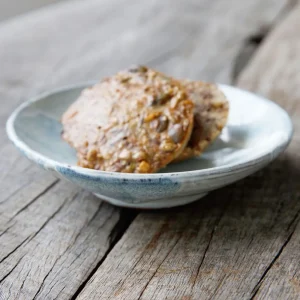 House Doctor Schüssel flach, Luca, Weiß Blau- Geschirr