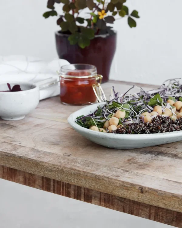 House Doctor Servierschale, Made, Elfenbein- Geschirr