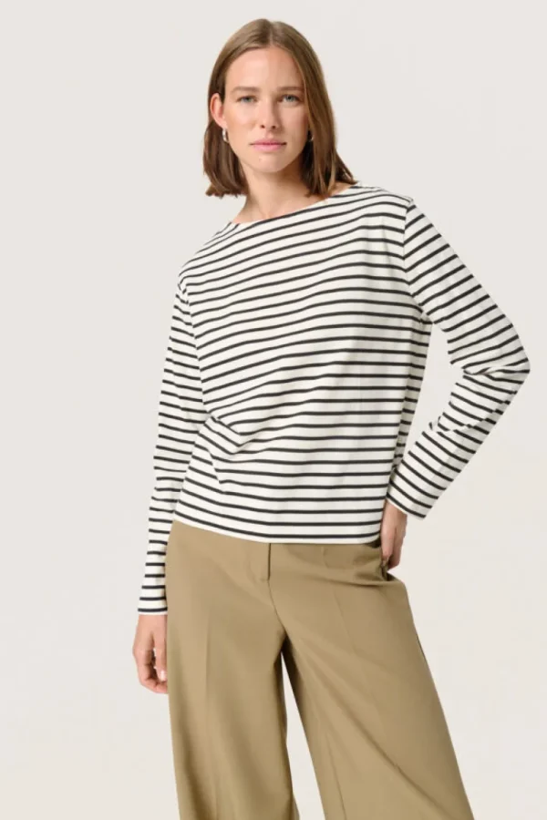 Soaked SKNeo New Tee LS Whisper White- Shirts & Blusen