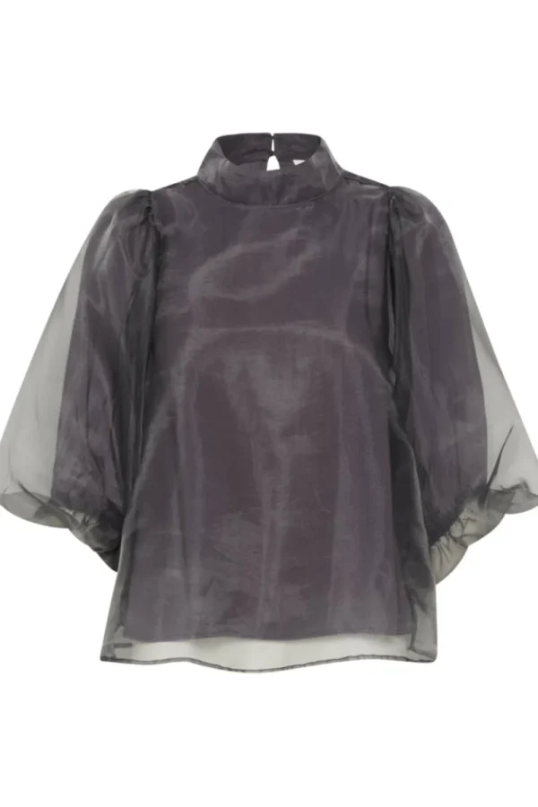 Soaked SLChaya Blouse Dark Gull Gray- Shirts & Blusen