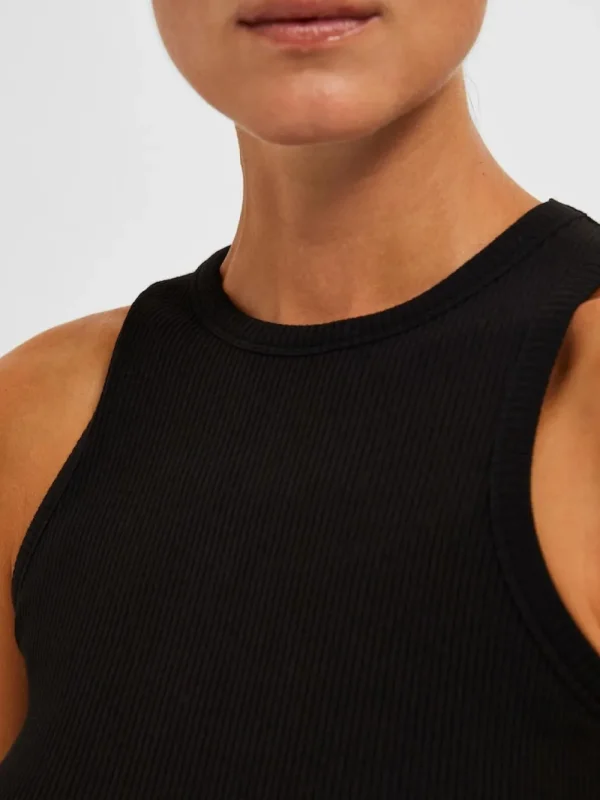 Selected Femme SLFAnna O-Neck Tank Top- T-shirts & Tops