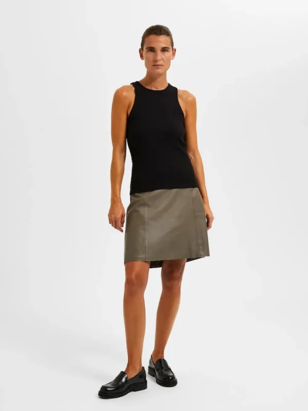 Selected Femme SLFAnna O-Neck Tank Top- T-shirts & Tops