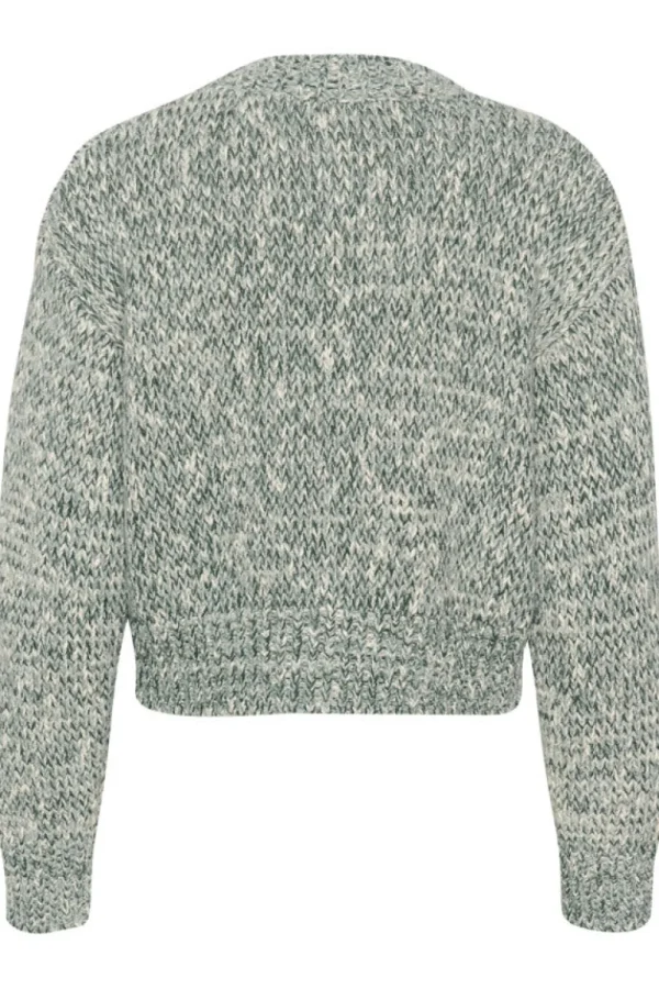 Soaked SLKamelia Cardigan Rain Forest Melange- Strick & Cardigans