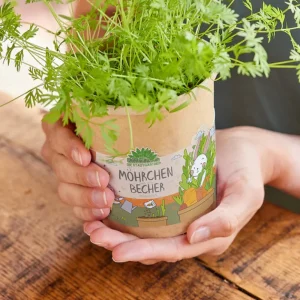 Die Stadtgärnter ST Möhrchen aus dem Becher, Anzuchtset- Lovely Stuff