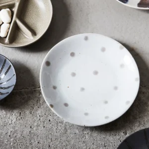 House Doctor Teller, Dots, Beige- Geschirr