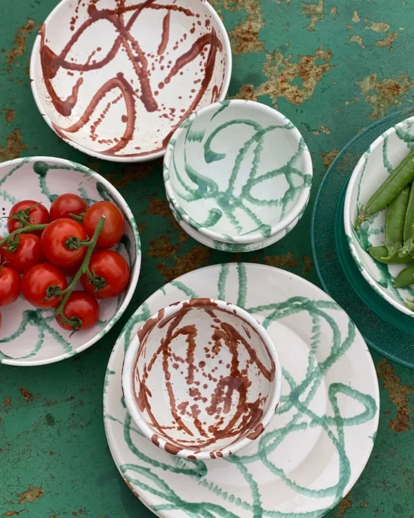 House Doctor Teller, Jamm, Grün- Geschirr