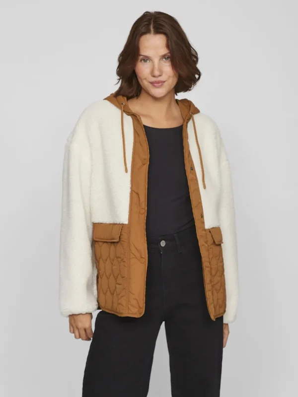 Vila VIAdita L/S Teddy Jacket Rubber- Mäntel & Jacken