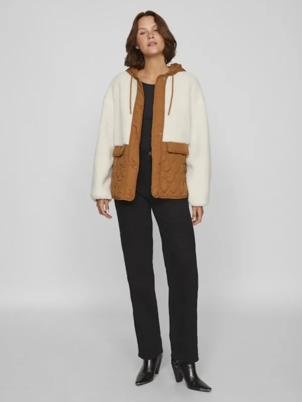 Vila VIAdita L/S Teddy Jacket Rubber- Mäntel & Jacken