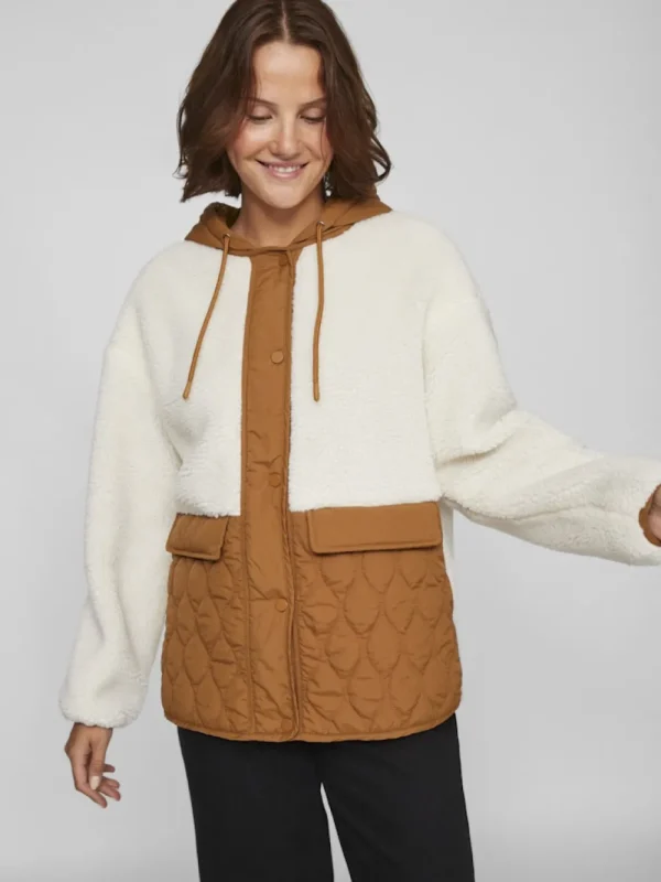 Vila VIAdita L/S Teddy Jacket Rubber- Mäntel & Jacken