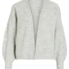 Vila VIAlva L/S Open Knit Cardigan LGM- Strick & Cardigans