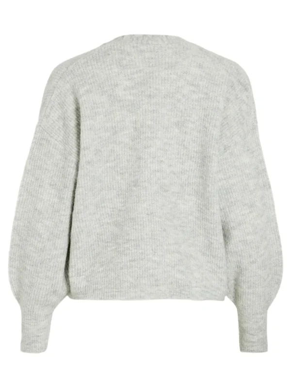 Vila VIAlva L/S Open Knit Cardigan LGM- Strick & Cardigans