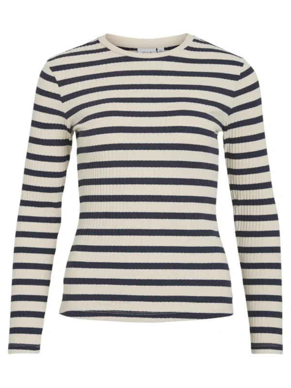 Vila VIAmelie O-Neck L/S Top Navy Blazer- Shirts & Blusen