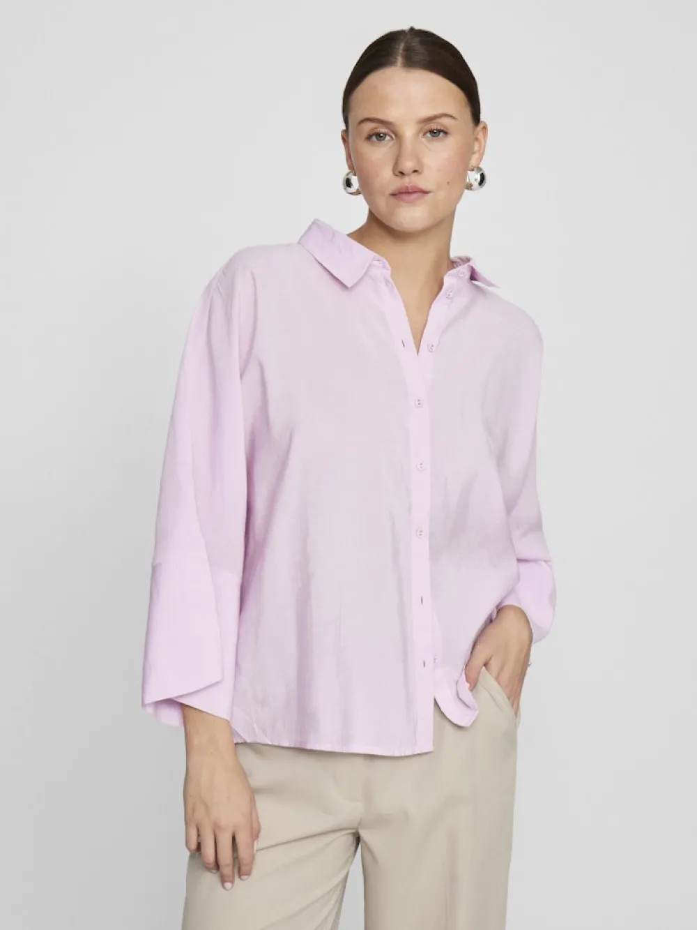 viaspyn__loose_shirt_wins_1.webp Vila Viaspyn 3/4 Loose Shirt Winsome Orchid- Shirts & Blusen