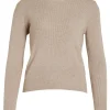 Vila VIComfy O-Neck L/S Knit Top- Strick & Cardigans