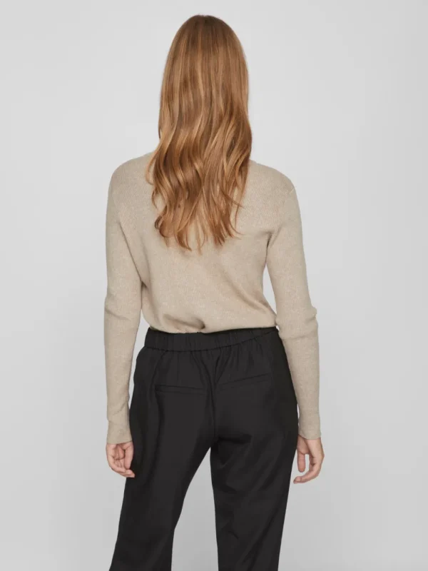 Vila VIComfy O-Neck L/S Knit Top- Strick & Cardigans