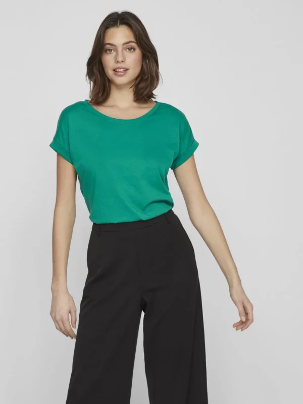 Vila VIDreamers New Pure T-Shirt Ultramarine Green- T-shirts & Tops