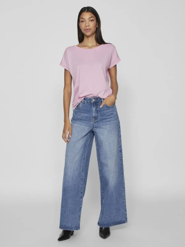 Vila VIDreamers New Pure T-Shirt Pastel Lavender- T-shirts & Tops