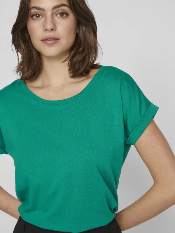 Vila VIDreamers New Pure T-Shirt Ultramarine Green- T-shirts & Tops