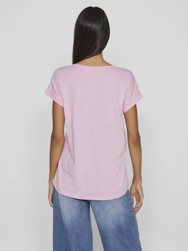 Vila VIDreamers New Pure T-Shirt Pastel Lavender- T-shirts & Tops