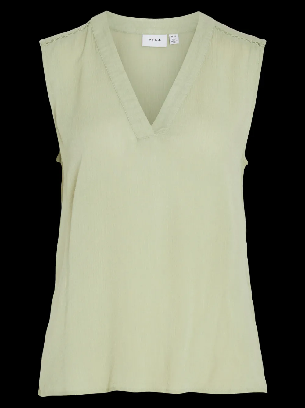 vieliso_vneck_top_swamp_0.webp Vila VIEliso V-Neck top- T-shirts & Tops