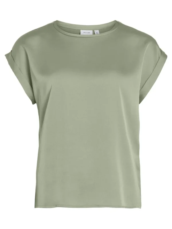 Vila VIEllette Satin Top- T-shirts & Tops