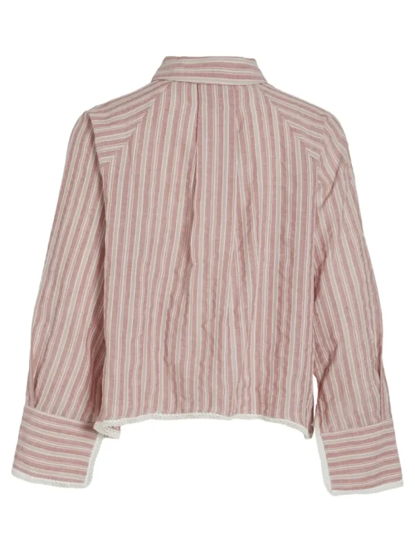Vila VIHadil L/S Shirt Brick Dust- Shirts & Blusen