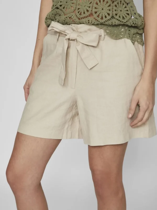 Vila VIJolanda HW Shorts Feather Gray- Shorts