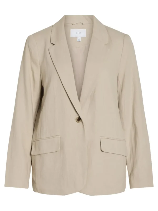 Vila VIJolanda L/S Blazer Feather Gray- Blazer