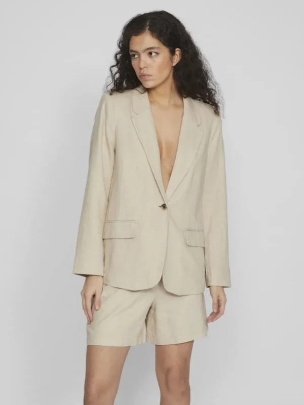 Vila VIJolanda L/S Blazer Feather Gray- Blazer