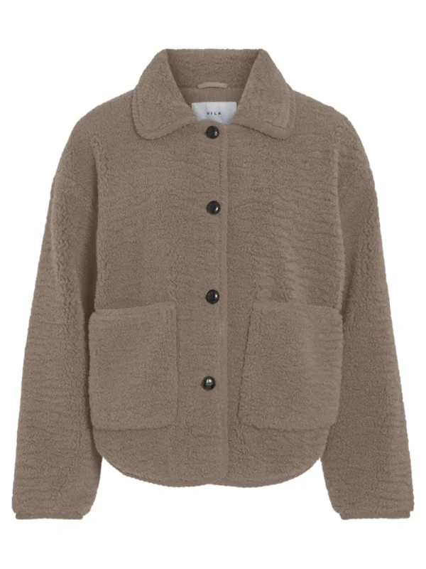 Vila VIMelusa Teddy Jacket- Mäntel & Jacken