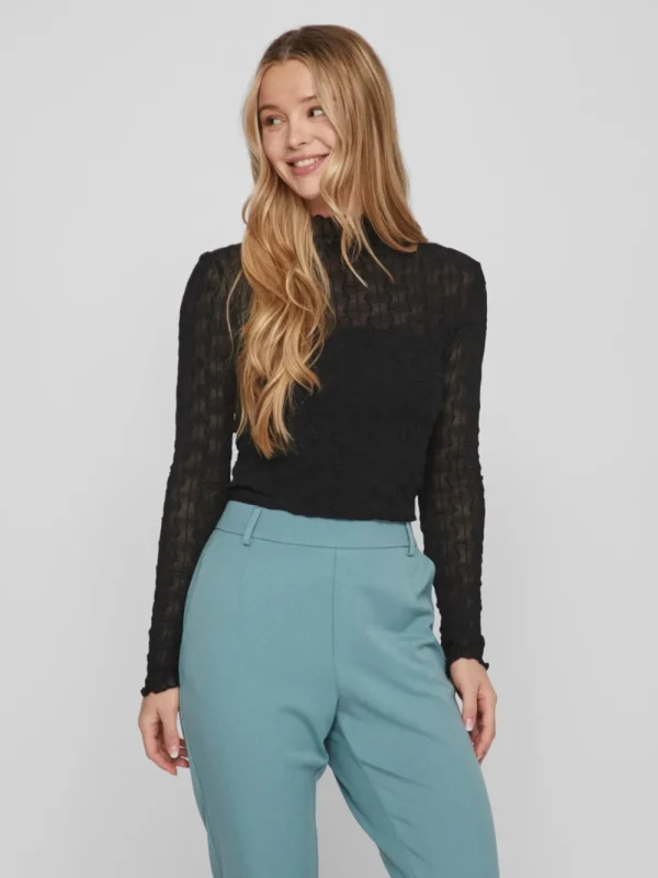 Vila VIMessa High Neck L/S Top- Shirts & Blusen