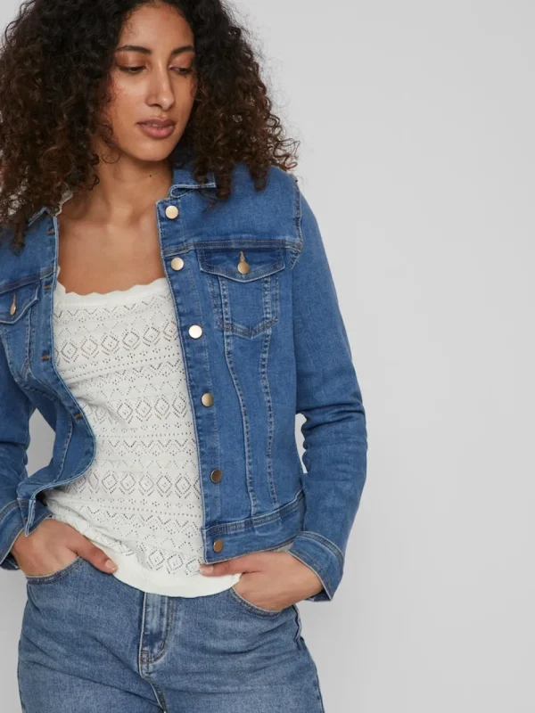 Vila VINeed Lia3 MBD Denim Jacket- Mäntel & Jacken