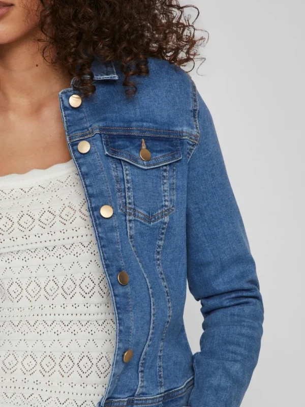 Vila VINeed Lia3 MBD Denim Jacket- Mäntel & Jacken