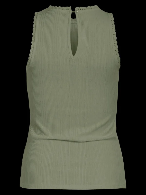 Vila VINoline S/L Top Oil Green- T-shirts & Tops