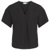 Vila VIPrisilla V-Neck Top Black Beauty- T-shirts & Tops