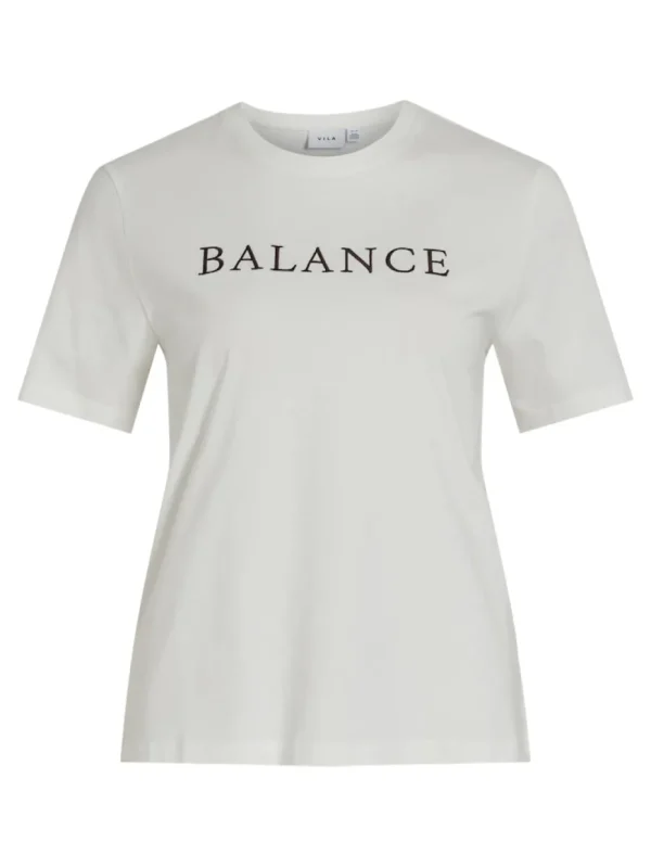 Vila VISybil Balance O-Neck T-Shirt Coffe Bean Balance- T-shirts & Tops