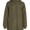 Vila VITate L/S Hooded Jacket Ivy Green- Mäntel & Jacken
