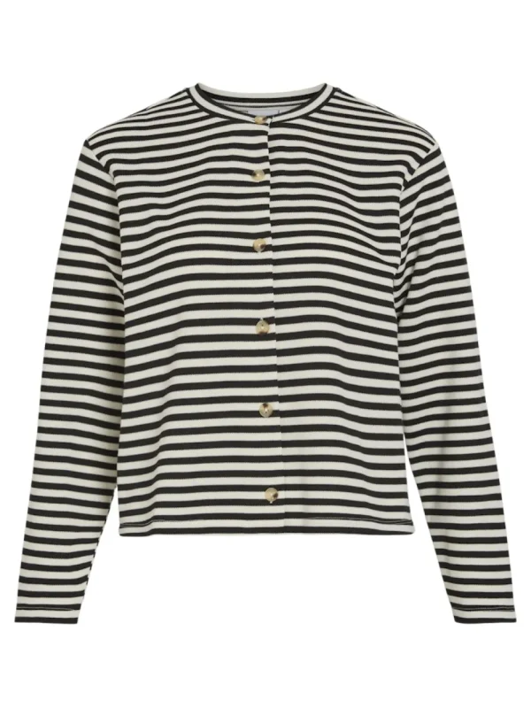 Vila VIVerena O-Neck Cardigan Black Beauty- Shirts & Blusen