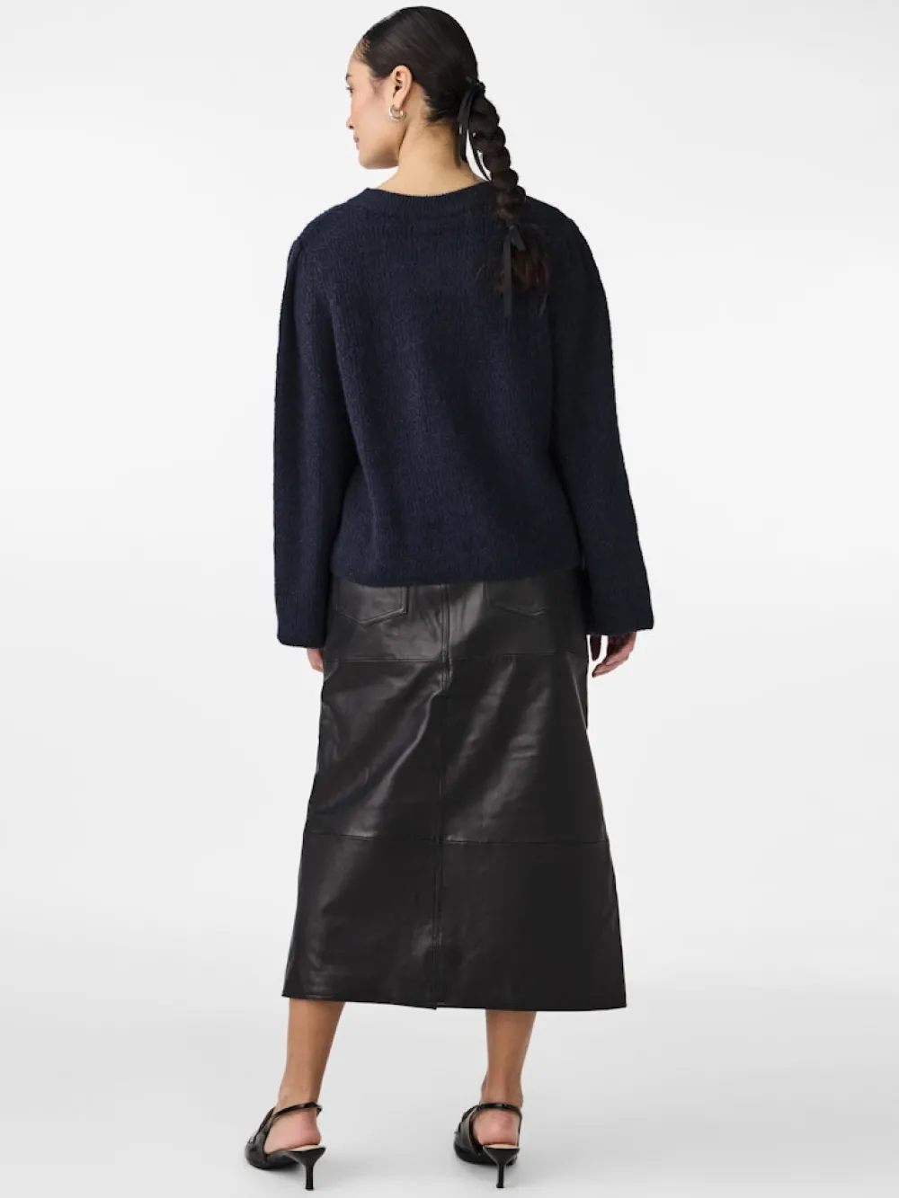 yabonsa_ls_knit_cardigan__2.webp Yas YABonsa LS Knit Cardigan Navy Blazer- Strick & Cardigans