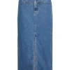 Yas Etty HMW Ankle Denim Skirt Medium Blue- Röcke